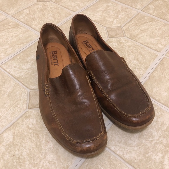 born leather loafers